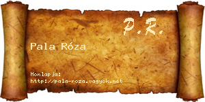 Pala Róza névjegykártya